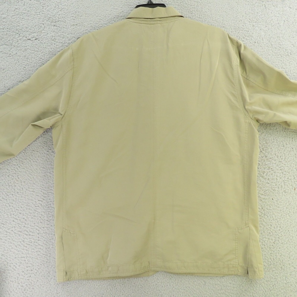 Royal Robbins Jacket Mens XL Brown Canvas Shacket Lined Buttons Pockets - Picture 8 of 11